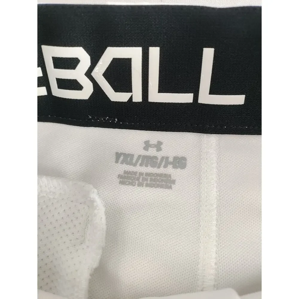 Under Armour Utility Tapered Fit Youth XL Boys White Baseball Pants